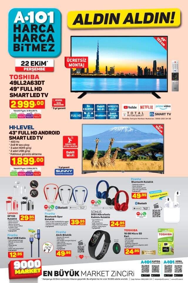 A101 aktüel 22 Ekim ürünleri neler? A101'de bu hafta neler var? A 101 aktüel kataloğu, A101 aldın aldın!