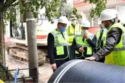 İçme suyu hattında çalışmalar hızla ilerliyor İçme suyu hattında çalışmalar hızla ilerliyor