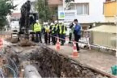 İçme suyu hattında çalışmalar hızla ilerliyor İçme suyu hattında çalışmalar hızla ilerliyor