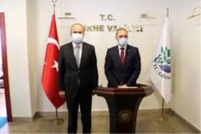 Edirne ile Bulgaristan'ın Eski Cuma kenti arasında iş birliği protokolü imzalandı Edirne ile Bulgaristan'ın Eski Cuma kenti arasında iş birliği protokolü imzalandı