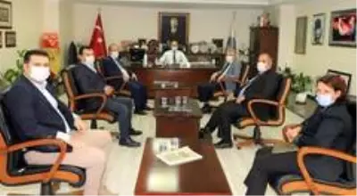 Ege ve Marmara Çevre Belediyeler Birliğinden Başkan Çetin Akın'a ziyaret Ege ve Marmara Çevre Belediyeler Birliğinden Başkan Çetin Akın'a ziyaret