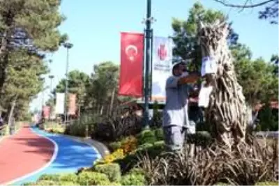 Son dakika haber! Farkındalık için hayvan figürlerine maske Son dakika haber! Farkındalık için hayvan figürlerine maske