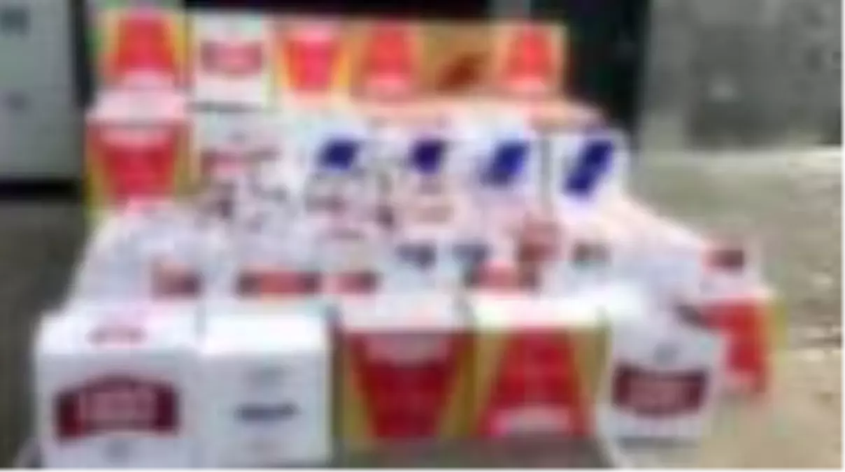 Kamyonette 820 bin makaron ele geçirildi