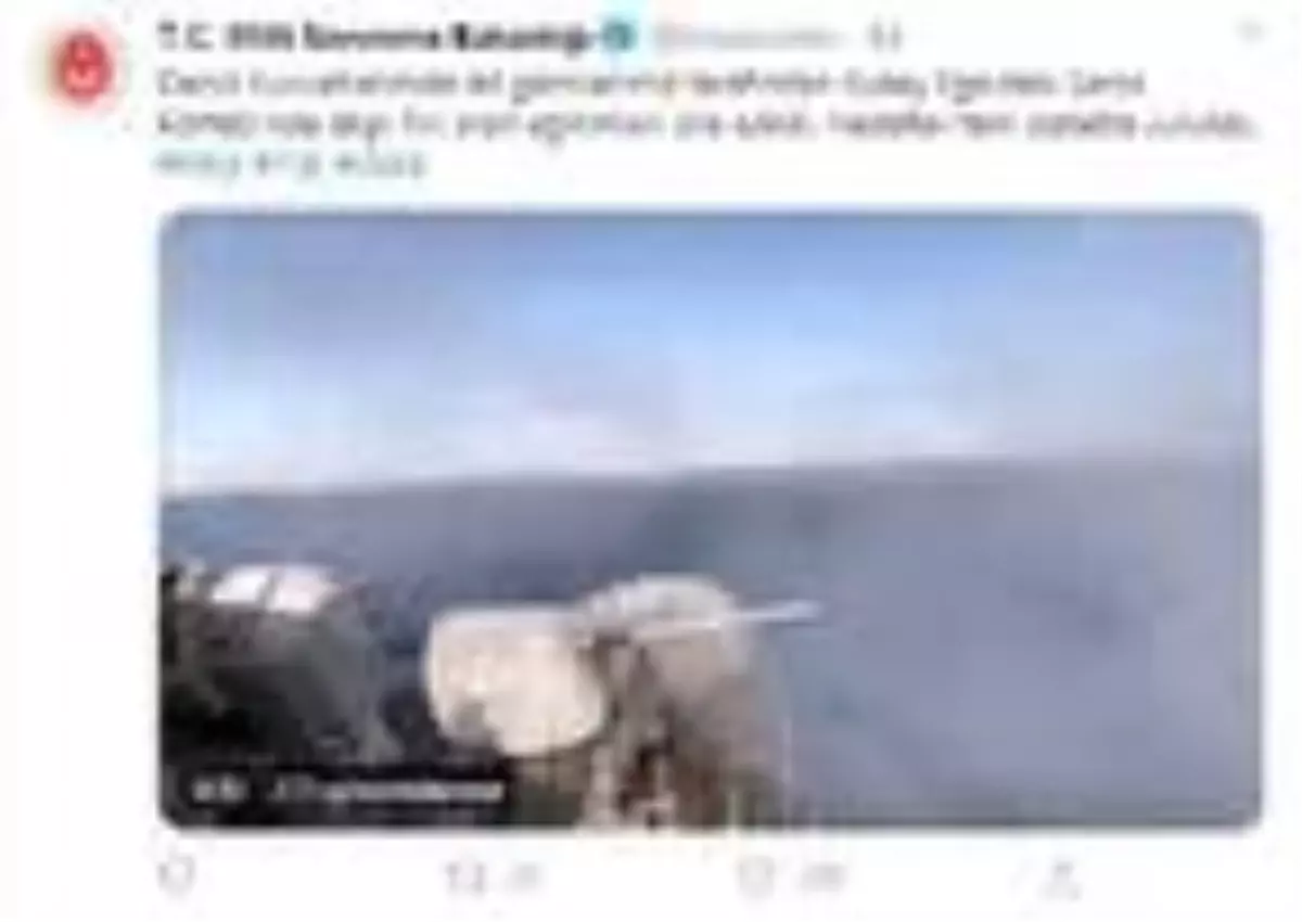 Saros Körfezi'nde atışlı fiili silah eğitimi yapıldı