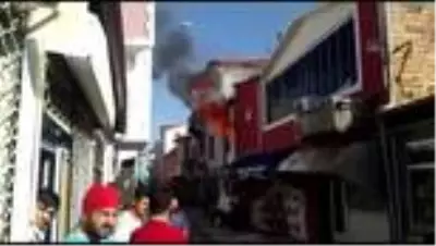 Yozgat'ta iş yeri yangını Yozgat'ta iş yeri yangını