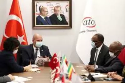 Zimbabve Büyükelçisi Mutiwazuka'dan ATO Başkanı Baran'a ziyaret Zimbabve Büyükelçisi Mutiwazuka'dan ATO Başkanı Baran'a ziyaret