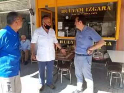 Başkan Yanmaz esnafla hasbihal etti Başkan Yanmaz esnafla hasbihal etti