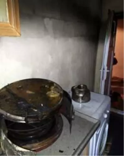 Dağlıca'da ev yangını Dağlıca'da ev yangını