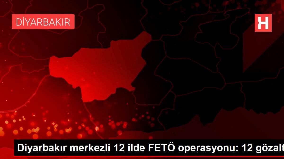 Diyarbakır merkezli 12 ilde FETÖ operasyonu: 12 gözaltı
