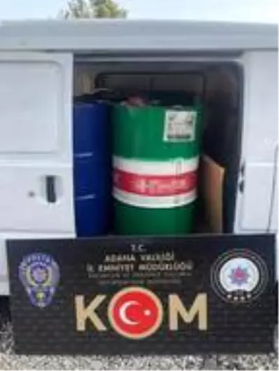 Adana'da 800 litre sahte içki ve 60 litre kaçak etil alkol ele geçirildi Adana'da 800 litre sahte içki ve 60 litre kaçak etil alkol ele geçirildi