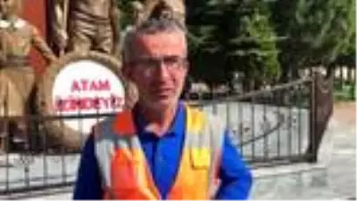 Ankara'ya pedal çeviren bisikletli Banaz'a ulaştı Ankara'ya pedal çeviren bisikletli Banaz'a ulaştı