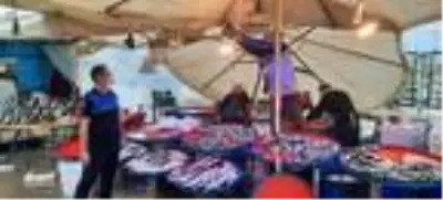 Balık tezgahında renkli ışık hilesi Balık tezgahında renkli ışık hilesi
