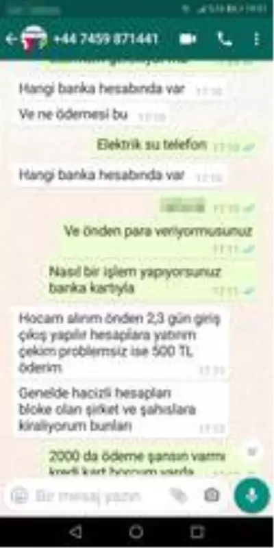 Dolandırıcılar, banka kartını kiralamak için aylık bin lira teklif ettiler Dolandırıcılar, banka kartını kiralamak için aylık bin lira teklif ettiler