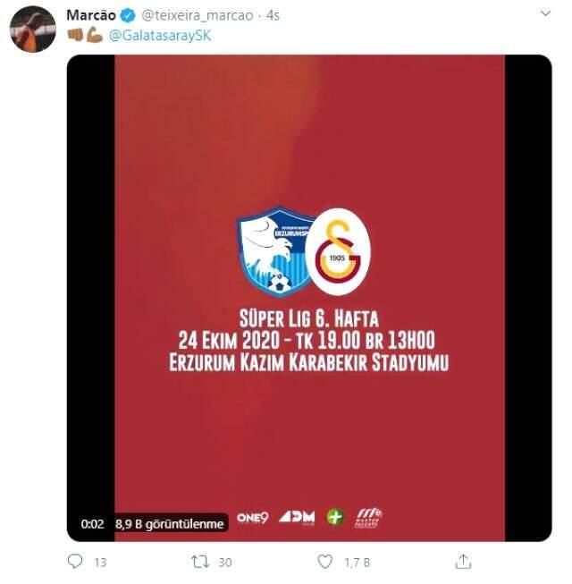 G.Saraylı Marcao'nun paylaşımında 4 yıldızın yer almaması taraftarı kızdırdı G.Saraylı Marcao'nun paylaşımında 4 yıldızın yer almaması taraftarı kızdırdı