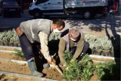 Gölmarmara'nın Prestij Caddesi'nde peyzaj çalışmaları başladı Gölmarmara'nın Prestij Caddesi'nde peyzaj çalışmaları başladı