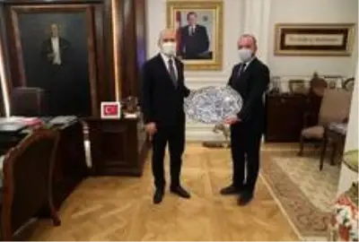 İl Başkanı Karabıyık, İçişleri Bakanı Soylu'yu makamında ziyaret etti İl Başkanı Karabıyık, İçişleri Bakanı Soylu'yu makamında ziyaret etti