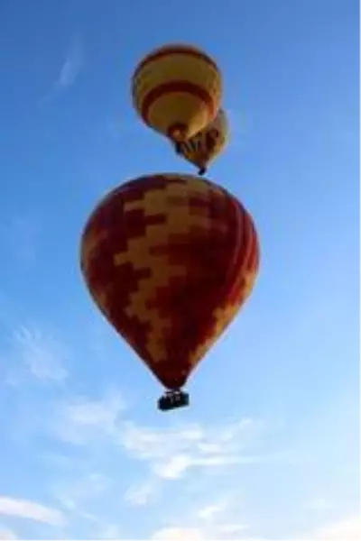 Kapadokya'da balonların gökyüzünde muhteşem dansı Kapadokya'da balonların gökyüzünde muhteşem dansı