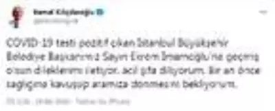 Kılıçdaroğlu'ndan, İmamoğlu'na 'geçmiş olsun' mesajı Kılıçdaroğlu'ndan, İmamoğlu'na 'geçmiş olsun' mesajı