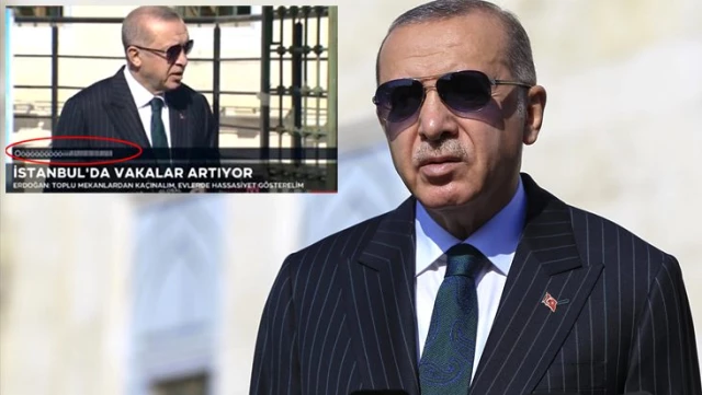 TRT'den, Erdoğan'ın konuşması sırasında ekranda çıkan anlamsız harflerle ilgili açıklama