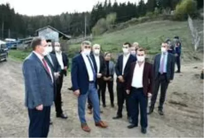 Vali Gürel, Uluyayla'da incelemelerde bulundu Vali Gürel, Uluyayla'da incelemelerde bulundu