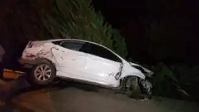 Yoldan çıkan otomobil elektrik direğine çarptı: 1 yaralı Yoldan çıkan otomobil elektrik direğine çarptı: 1 yaralı