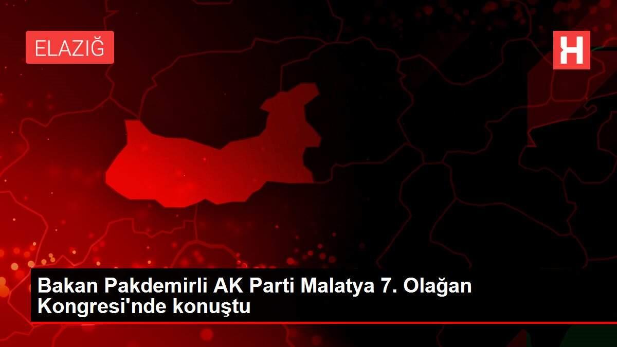 Bakan Pakdemirli AK Parti Malatya 7. Olağan Kongresi'nde konuştu