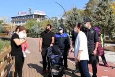 Gölbaşı'nda korona virüs denetimi Gölbaşı'nda korona virüs denetimi