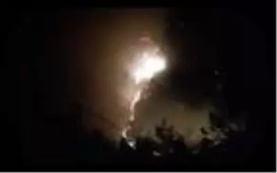 Kahramanmaraş'ta yıldırım isabet eden 15 hektar orman alanı yandı Kahramanmaraş'ta yıldırım isabet eden 15 hektar orman alanı yandı