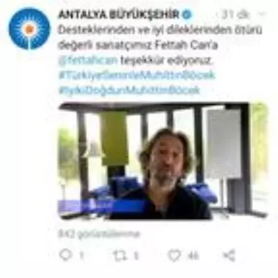 Sanatçılardan Başkan Böcek?e videolu destek Sanatçılardan Başkan Böcek?e videolu destek