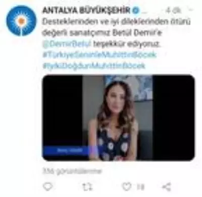 Sanatçılardan Başkan Böcek?e videolu destek Sanatçılardan Başkan Böcek?e videolu destek