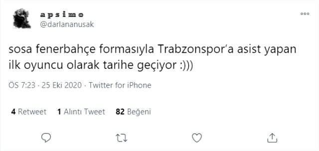 Sosa'nın Trabzonspor maçındaki hatası ve performansı F.Bahçe taraftarının tepkisini çekti Sosa'nın Trabzonspor maçındaki hatası ve performansı F.Bahçe taraftarının tepkisini çekti