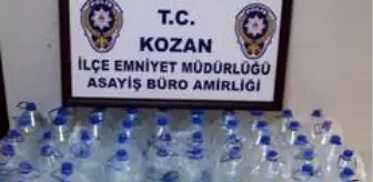 Adana da 259 litre sahte içki ele geçirildi