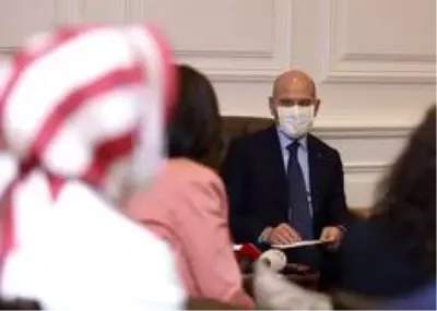 Bakan Soylu, kadın muhtarları makamında ağırladı Bakan Soylu, kadın muhtarları makamında ağırladı