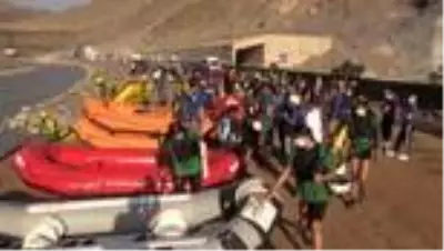 Gençlik ve Spor Bakanı Kasapoğlu rafting yaptı (2) Gençlik ve Spor Bakanı Kasapoğlu rafting yaptı (2)