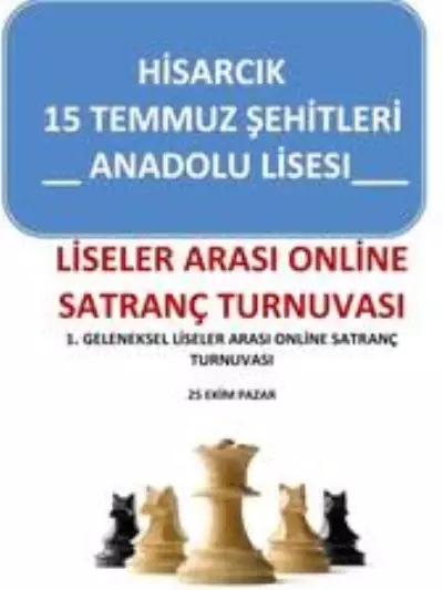 Son dakika haberi... Hisarcık'ta Liseler Arası Online Satranç Turnuvası Son dakika haberi... Hisarcık'ta Liseler Arası Online Satranç Turnuvası