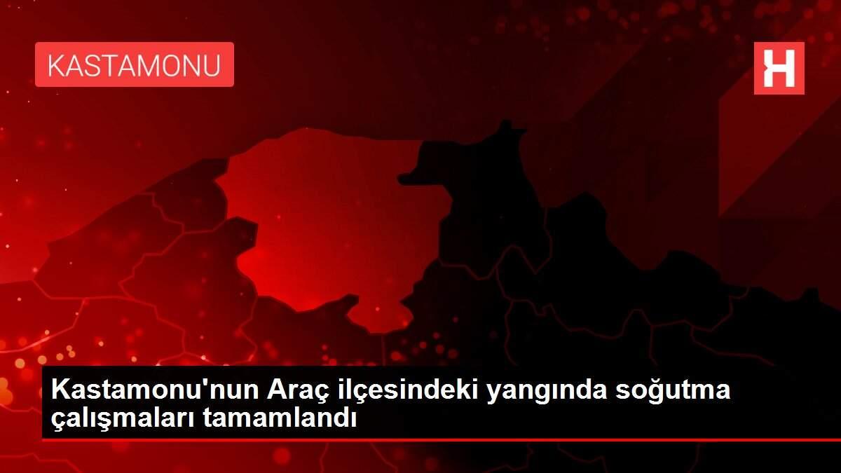 Kastamonu'nun Araç ilçesindeki yangında soğutma çalışmaları tamamlandı Kastamonu'nun Araç ilçesindeki yangında soğutma çalışmaları tamamlandı
