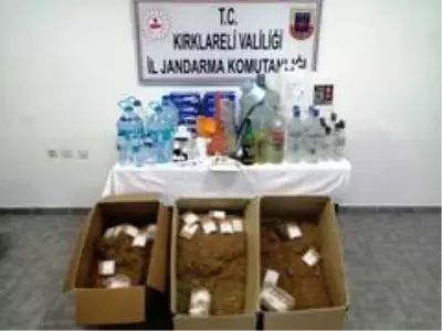 Kırklareli'de 760 litre sahte alkol ele geçirildi Kırklareli'de 760 litre sahte alkol ele geçirildi