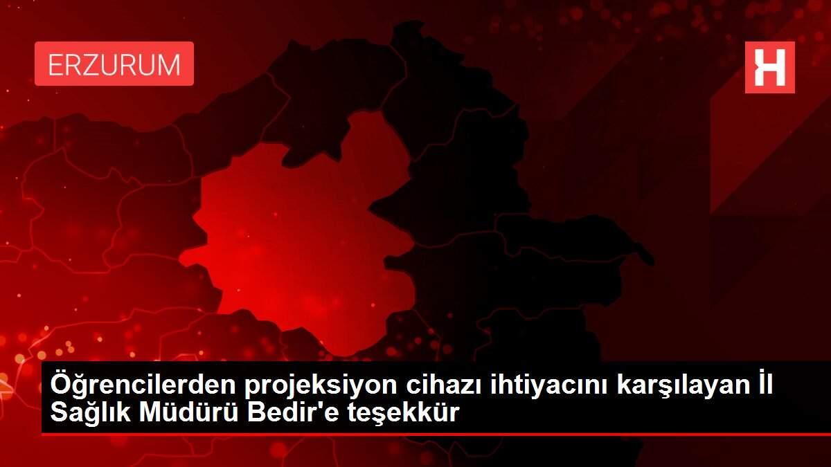 Öğrencilerden projeksiyon cihazı ihtiyacını karşılayan İl Sağlık Müdürü Bedir'e teşekkür Öğrencilerden projeksiyon cihazı ihtiyacını karşılayan İl Sağlık Müdürü Bedir'e teşekkür