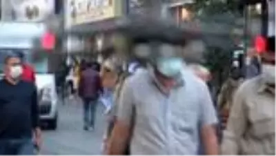 Taksim'de drone destekli Kovid-19 denetimi Taksim'de drone destekli Kovid-19 denetimi