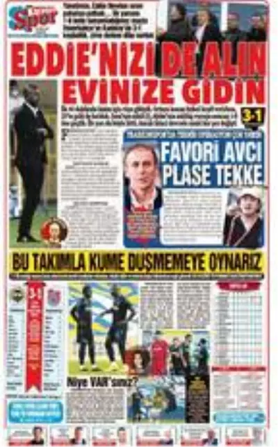 Trabzon'da Eddie Newton ve Cüneyt Çakır tepkisi Trabzon'da Eddie Newton ve Cüneyt Çakır tepkisi