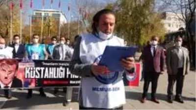 Memur-Sen, Macron'un İslam karşıtı açıklamalarını protesto etti Memur-Sen, Macron'un İslam karşıtı açıklamalarını protesto etti