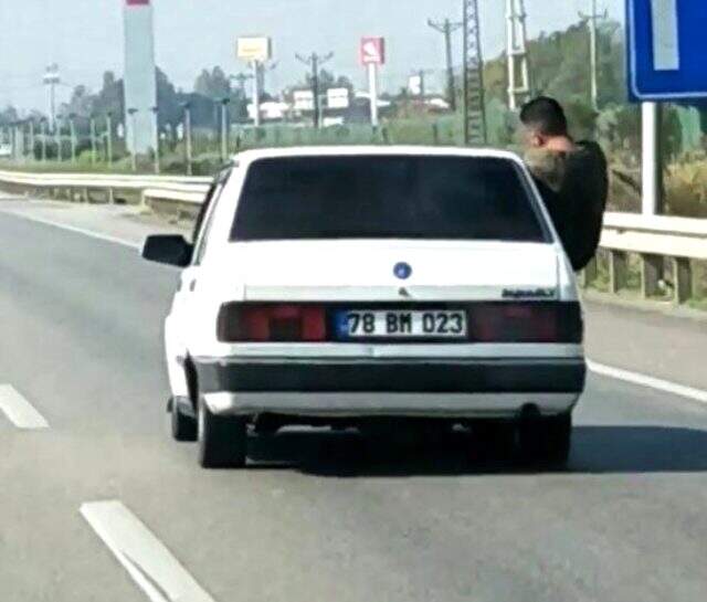 Bursa'da trafikte yapılan bu hareketler 'pes' dedirtti