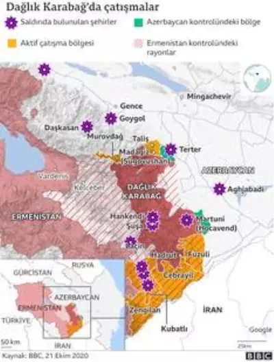 Dağlık Karabağ krizi: Azerbaycan ve Ermenistan arasındaki çatışmalarda bir ayda neler yaşandı? Dağlık Karabağ krizi: Azerbaycan ve Ermenistan arasındaki çatışmalarda bir ayda neler yaşandı?