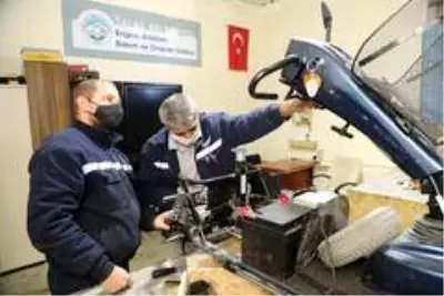 Engelli araçlarının bakım ve onarımı Talas Belediyesi'nden Engelli araçlarının bakım ve onarımı Talas Belediyesi'nden