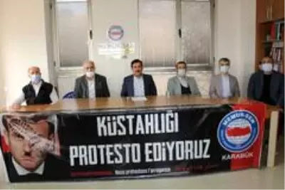 Memur-Sen Aydın'da Macron'un küstahlığını kınadı Memur-Sen Aydın'da Macron'un küstahlığını kınadı
