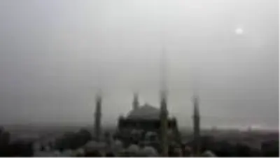 Selimiye Mosque covered in morning fog Selimiye Mosque covered in morning fog