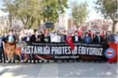 Şırnak'ta, Fransa Cumhurbaşkanı Macron protesto edildi Şırnak'ta, Fransa Cumhurbaşkanı Macron protesto edildi