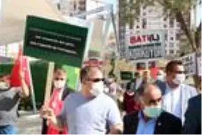 Şırnak'ta, Fransa Cumhurbaşkanı Macron protesto edildi Şırnak'ta, Fransa Cumhurbaşkanı Macron protesto edildi