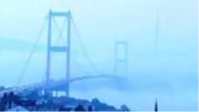 Boğazı saran sis havadan görüntülendi Boğazı saran sis havadan görüntülendi