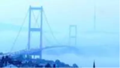 Boğazı saran sis havadan görüntülendi Boğazı saran sis havadan görüntülendi